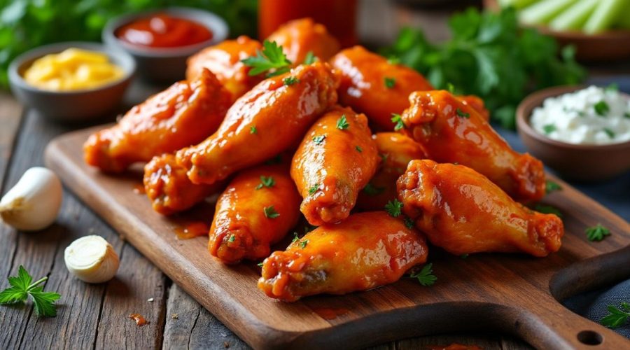 découvrez notre recette de buffalo wings maison avec une sauce authentique et des astuces de cuisson pour des ailes de poulet savoureuses et croustillantes.