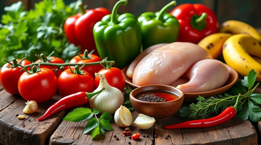découvrez les ingrédients essentiels pour préparer un délicieux poulet dg camerounais, un plat traditionnel savoureux qui ravira vos papilles.