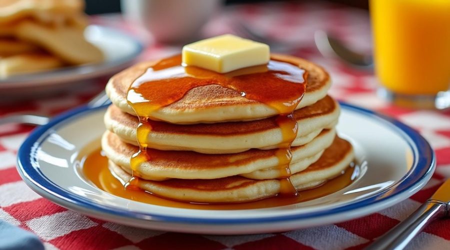 découvrez la recette facile des pancakes fluffy façon diner américain, des crêpes moelleuses et gourmandes à savourer au petit-déjeuner ou brunch.