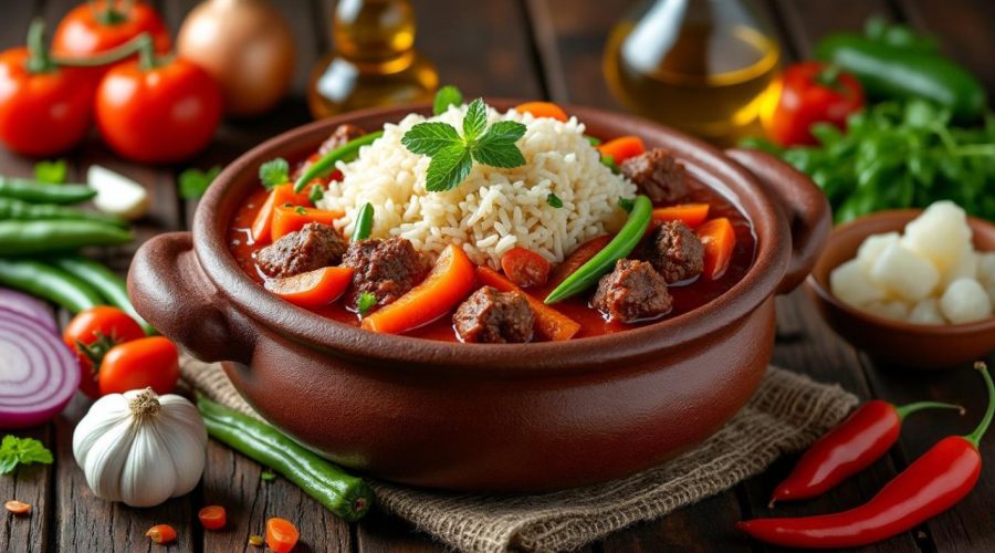 découvrez les ingrédients typiques du riz gras burkinabè et maîtrisez la cuisson parfaite de ce plat traditionnel savoureux et coloré.