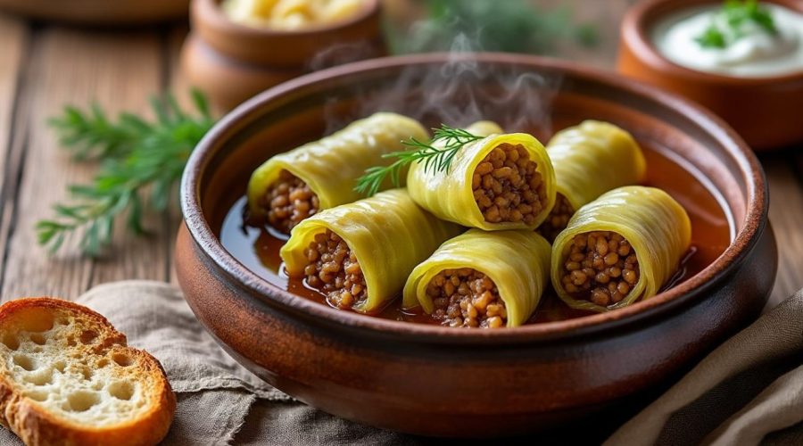 découvrez la recette traditionnelle des sarmale roumaines, des feuilles de chou farcies savoureuses, parfaites pour un repas familial authentique.