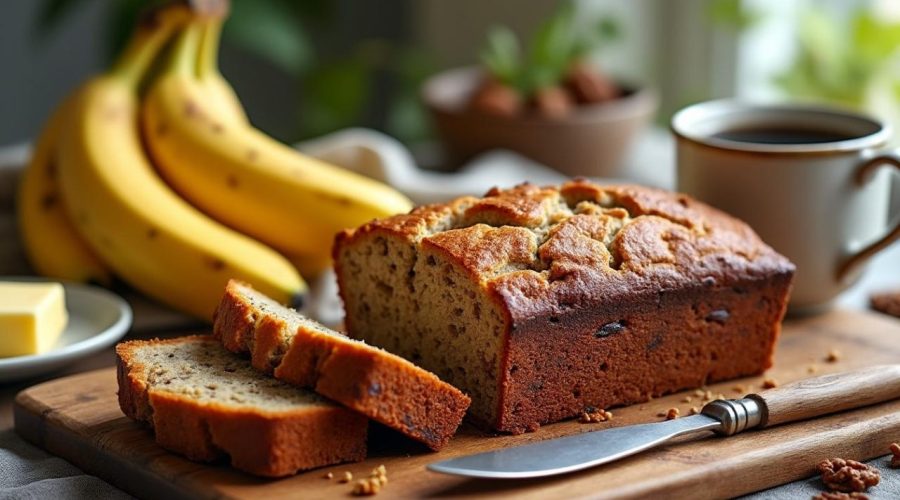 découvrez notre recette facile et gourmande de banana bread façon us, moelleux et parfumé, parfait pour vos petits-déjeuners et goûters.