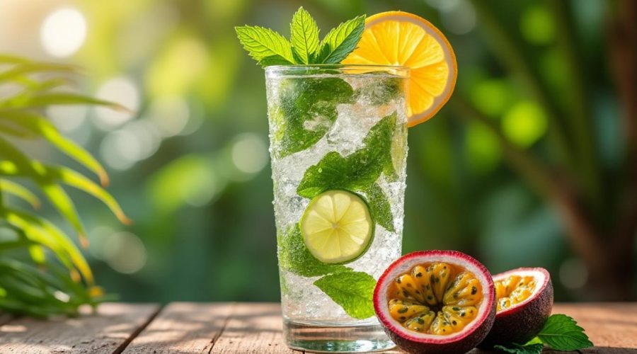 découvrez notre recette originale de mojito revisité au fruit de la passion, un cocktail exotique et rafraîchissant parfait pour vos moments conviviaux.