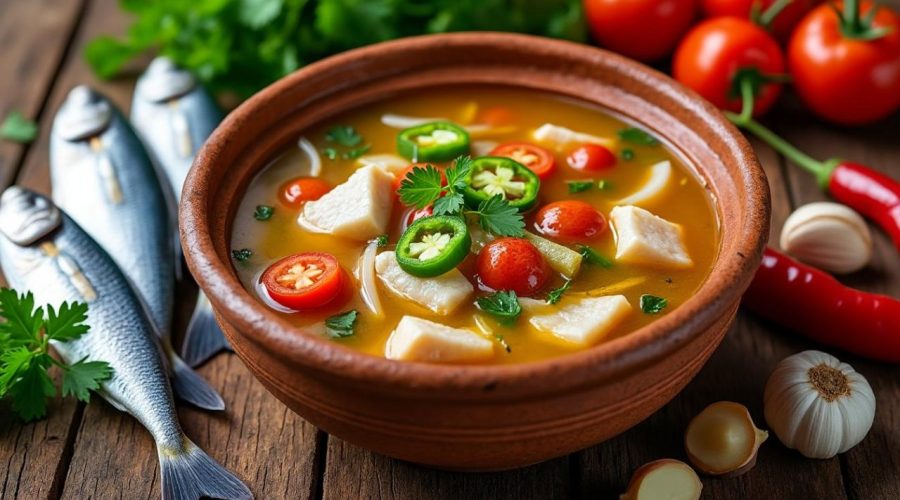 découvrez la recette authentique du caldou sénégalais, une soupe de poisson parfumée aux saveurs riches et épicées, idéale pour un repas réconfortant.