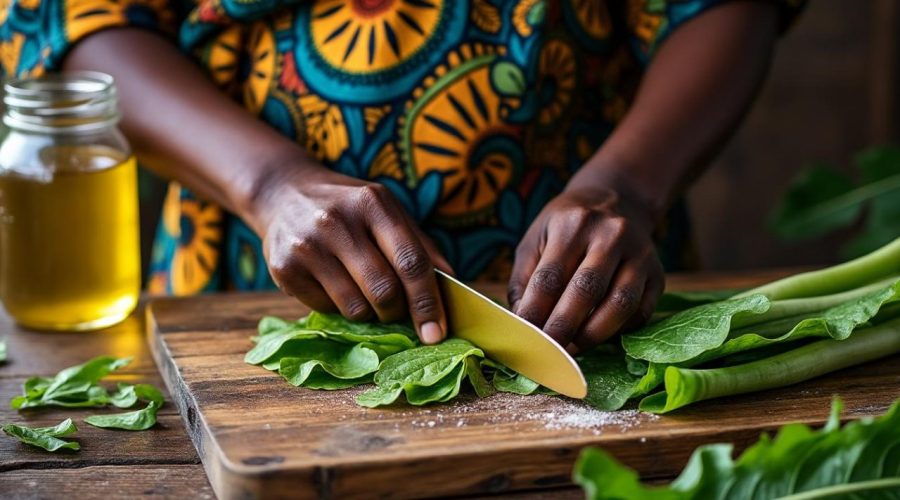 découvrez comment préparer facilement le saka-saka congolais, un plat traditionnel à base de feuilles de manioc, pour savourer les saveurs authentiques de la cuisine maison.