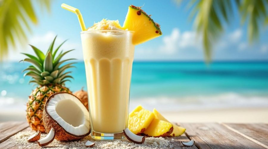 découvrez la recette fraîche et tropicale du smoothie ananas-coco façon plage, parfait pour un moment de détente et de fraîcheur estivale chez vous.