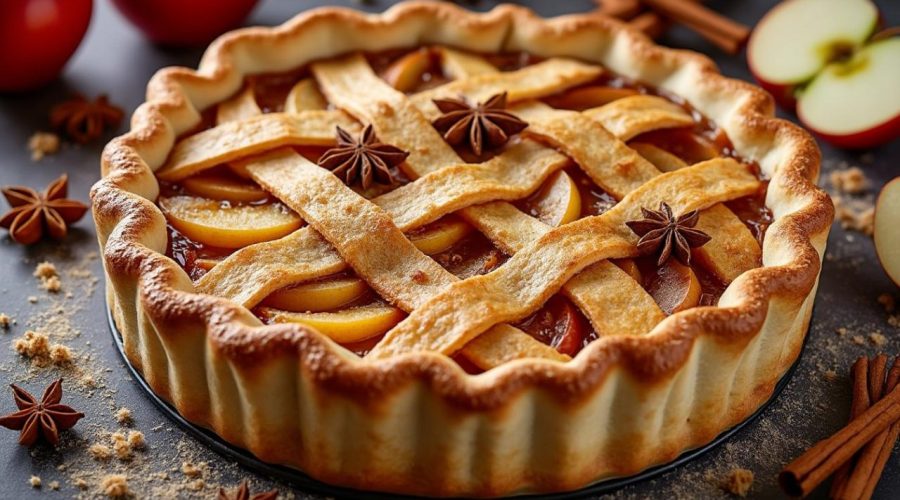 découvrez notre recette d'apple pie revisitée aux épices d’automne, un dessert réconfortant et parfumé qui saura régaler vos papilles.