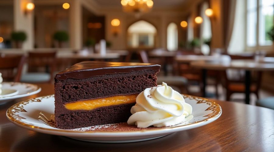 découvrez la recette authentique du gâteau sacher viennois, un délicieux sachertorte au chocolat, parfait pour les amateurs de pâtisseries viennoises traditionnelles.