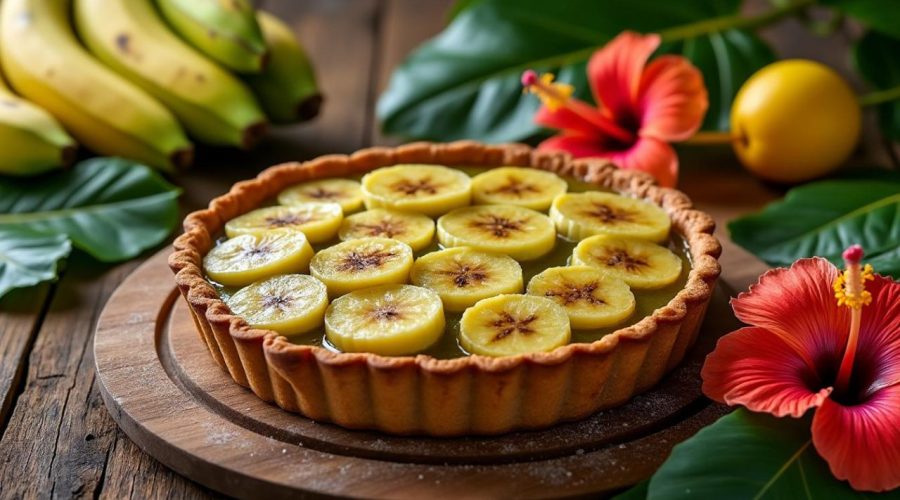 découvrez la recette authentique de la tarte ti-nain, une spécialité antillaise à base de banane verte, parfaitement savoureuse et facile à préparer.