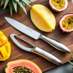 découvrez nos accessoires indispensables pour découper facilement les mangues et autres fruits tropicaux. gagnez du temps et savourez vos fruits frais en toute simplicité !